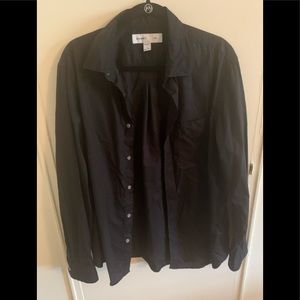 OLD NAVY Men’s Black Button Down LARGE